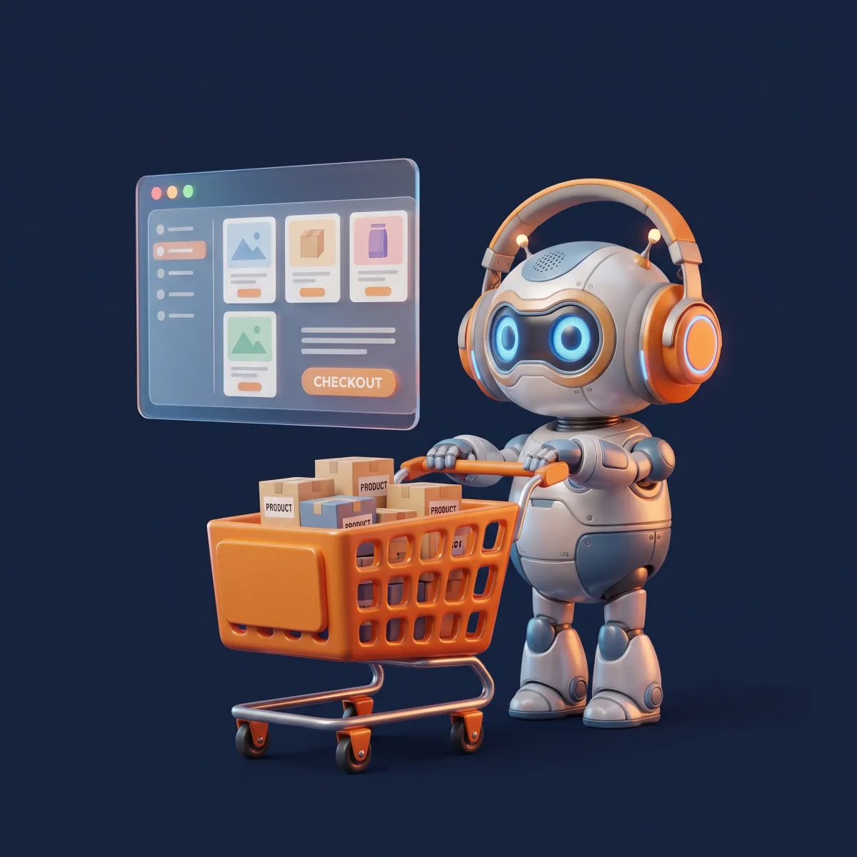 Agente de IA de Nummbers con un carrito de compras